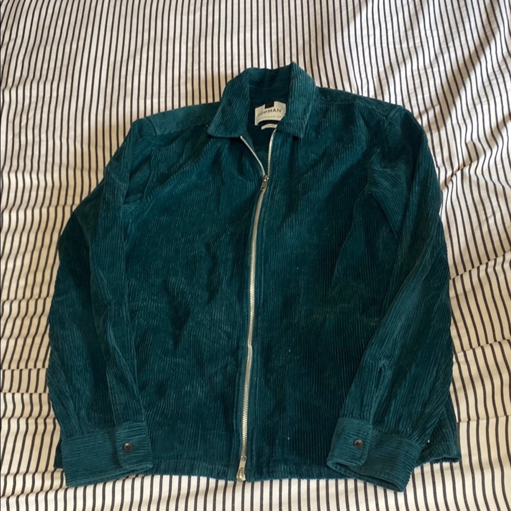 Topman Blue Lightweight Shirt Jacket